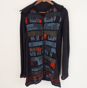 Aventures Des Toiles Button Up Cardigan Size 40 Whimsigoth Grunge Hippie